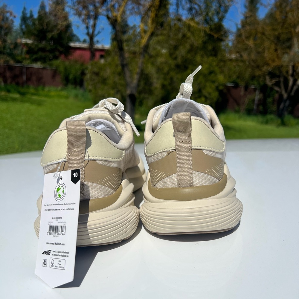 Avia Women's Cream and Tan Running Sneakers without original box - Picture 5 of 7